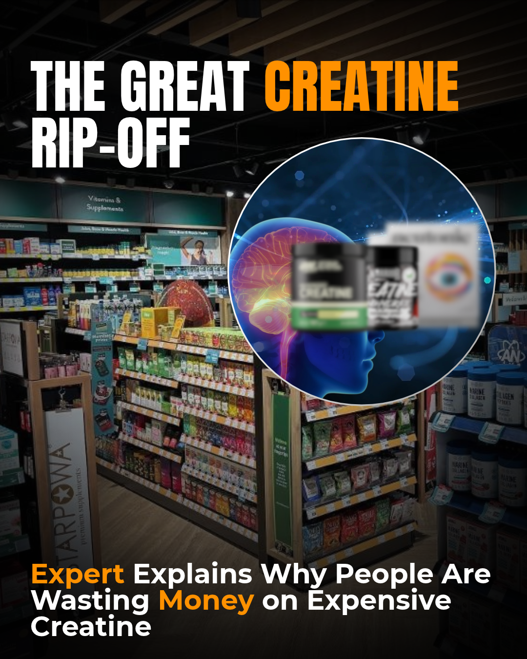 The Great Creatine Rip-Off — Expert explains why people are wasting money on expensive creatine